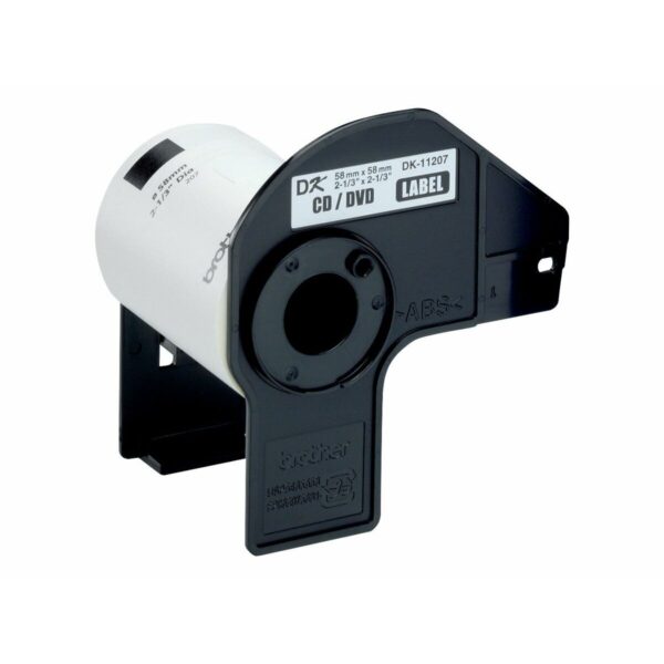 Drucker-Etiketten Brother DK-11207 CD/DVD ø 58 mm Schwarz/Weiß – Bild 2