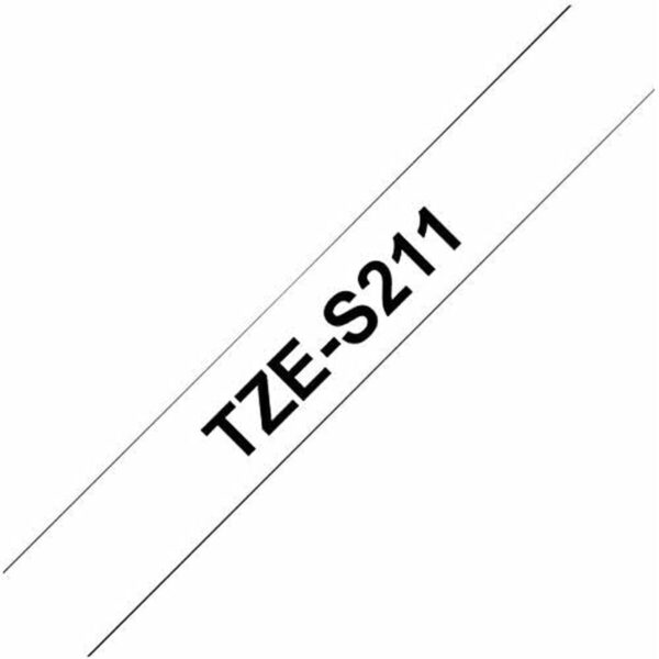 Original Tintenpatrone Brother TZe-S211 Schwarz Weiß/Schwarz Schwarz/Weiß – Bild 2