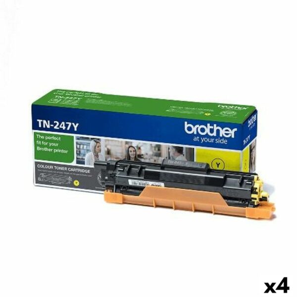 Original Toner Brother HLL-3210CW, 3230CDW, 3270CDW / DCPL-3510CDW, 3550CDW / MFCL-3710CW, 3750CDW, 3770CDW Gelb (4 Stück)