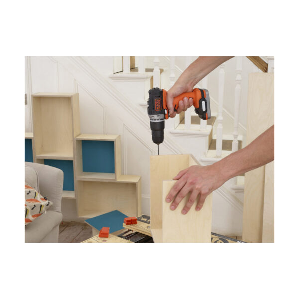Hammerbohrer Black & Decker BDCHD12S1-XJ 12V 1,5 Ah 12 V – Bild 3