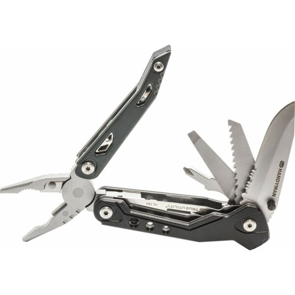 Multifunktionsmesser True Handy one tu181 18 in 1 Schwarz Silberfarben – Bild 2