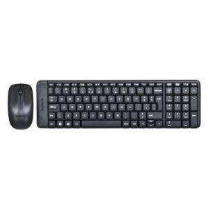 Tastatur mit Maus Logitech Wireless Combo MK220 Schwarz QWERTY Qwerty US