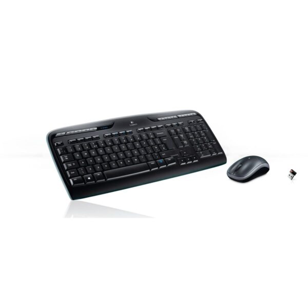 Tastatur mit Maus Logitech Wireless Combo MK330 Schwarz Qwerty US – Bild 2