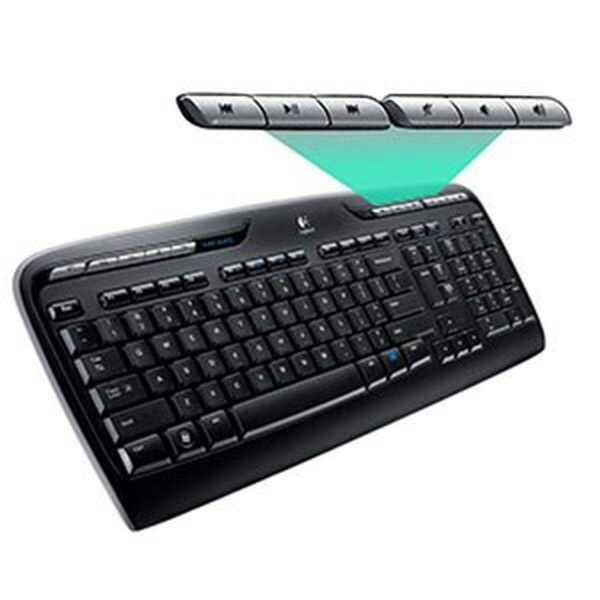 Tastatur mit Maus Logitech Wireless Combo MK330 Schwarz Qwerty US – Bild 6