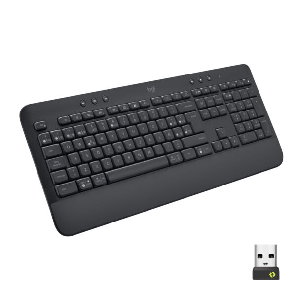 Drahtlose Tastatur Logitech Signature K650 Qwerty Spanisch Schwarz Stahl – Bild 2