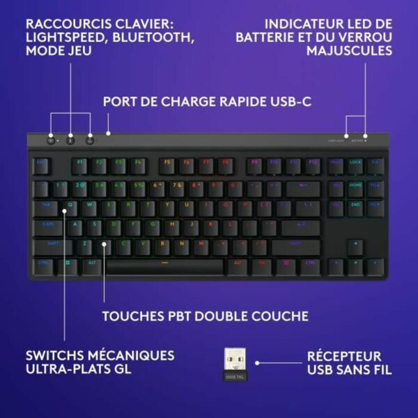 Tastatur Logitech 920-012546 Schwarz – Bild 6