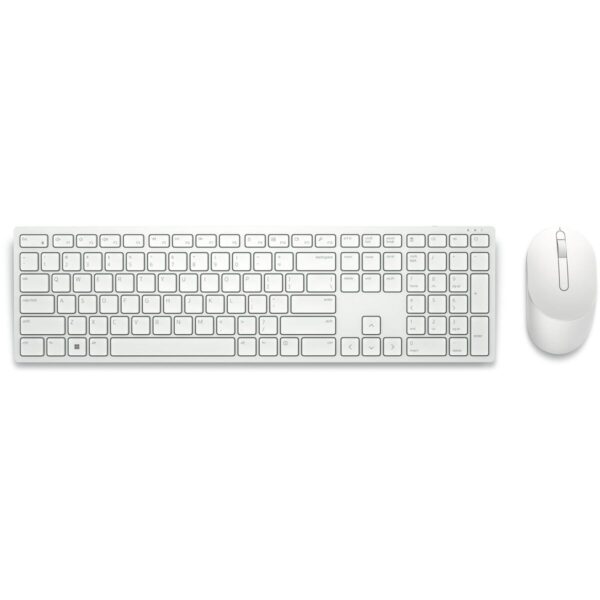 Tastatur mit Drahtloser Maus Dell KM5221W-WH Weiß Qwerty US – Bild 2
