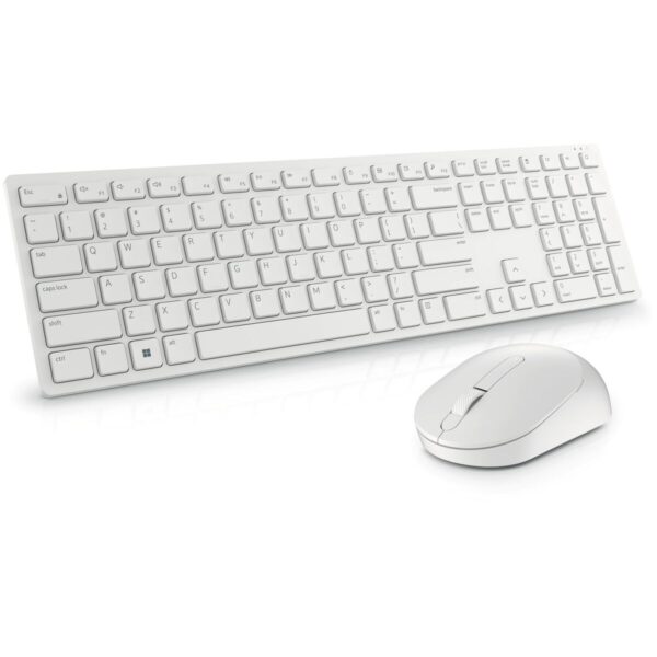 Tastatur mit Drahtloser Maus Dell KM5221W-WH Weiß Qwerty US – Bild 3