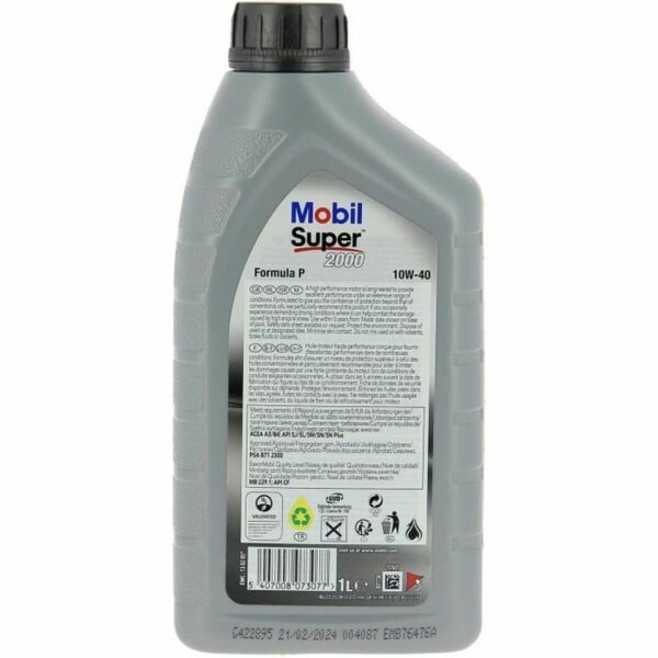 Auto-Motoröl Mobil S2000 10W40 Formula-P 10W40 1 L – Bild 3