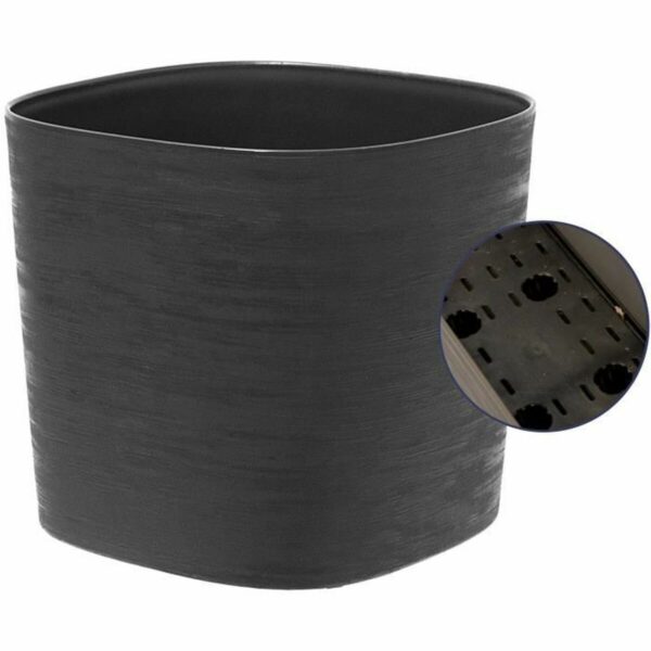 Selbstbewässernder Blumentopf Garden ID Schwarz 40 x 40 cm – Bild 3