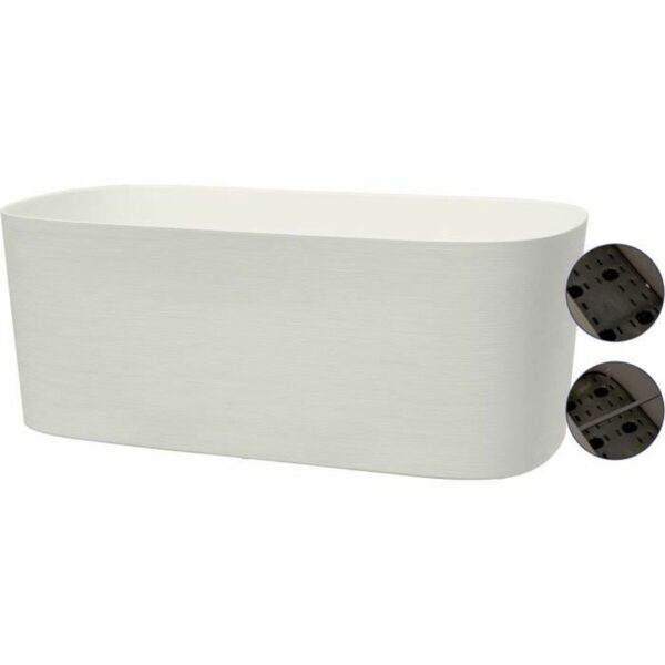 Selbstbewässerndes Pflanzgefäß Garden ID Weiß 17 x 50 x 17 cm – Bild 3