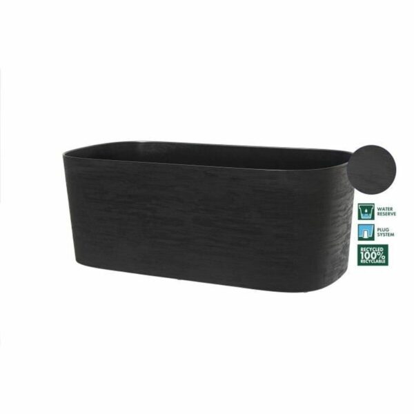 Selbstbewässerndes Pflanzgefäß Garden ID Schwarz 80 x 38 cm – Bild 2