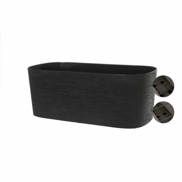Selbstbewässerndes Pflanzgefäß Garden ID Schwarz 80 x 38 cm – Bild 3