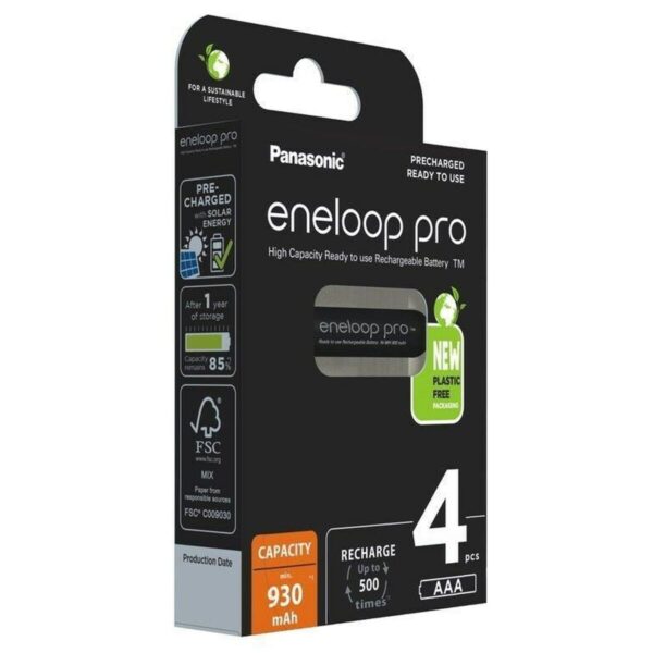 Wiederaufladbare Batterie Panasonic BK-4HCDE/4CP 1,2 V 1,5 V AAA