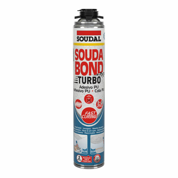 Schaum Soudal SoudaBond Turbo Polyurethan Pistole 750 ml