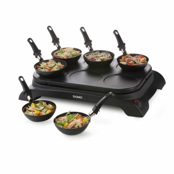Wok Pfanne DOMO DO8710W 1000W Schwarz – Bild 3