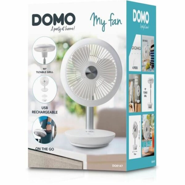 Tischventilator DOMO DO8147 Weiß 5 W – Bild 2