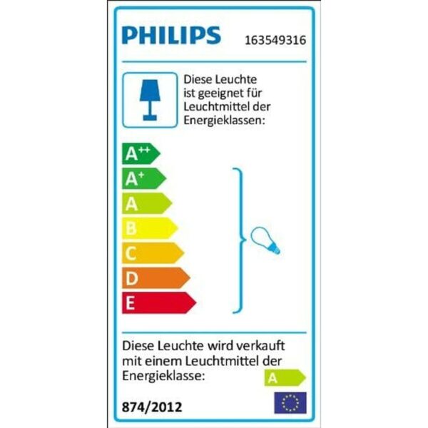 Leuchtfeuer Philips 16354/93/16 Anthrazit 12,1 x 80,2 x 12,1 cm Aluminium Kunststoff (4000 K) (Warmes Weiß) (2700 K) – Bild 5