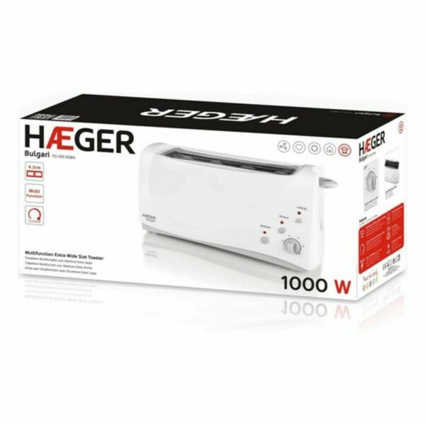 Toaster Haeger TO-100.008A Multifunktion 1000 W Weiß – Bild 2