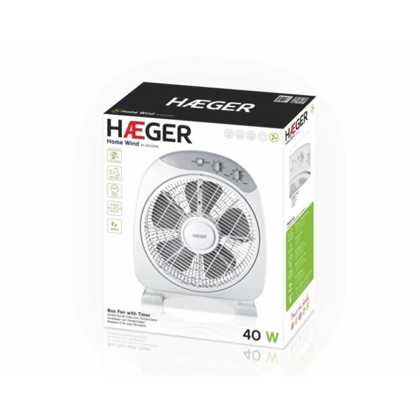 Bodenventilator Haeger FF-012.004A Weiß 40 W – Bild 2