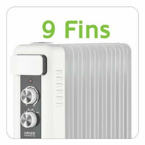 Ölheizung (9 Kammern) Haeger OH-009.008A Weiß 2000 W – Bild 2