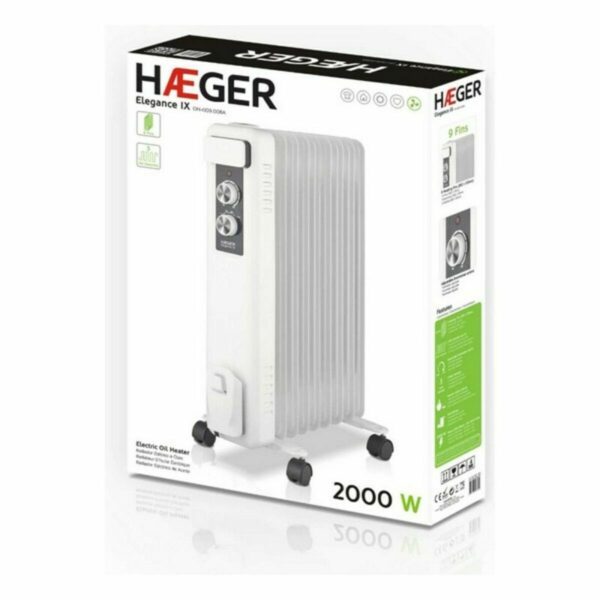 Ölheizung (9 Kammern) Haeger OH-009.008A Weiß 2000 W – Bild 4
