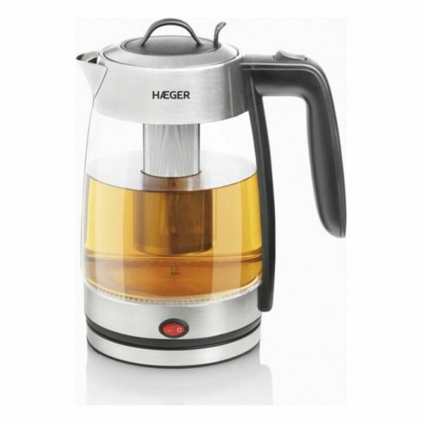 Wasserkocher mit Elektrischer Teekanne Haeger EK-22F.020A Weiß Edelstahl 2200 W – Bild 2
