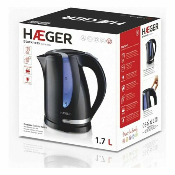 Wasserkocher Haeger EK-22B.023A Schwarz Edelstahl 2200 W 1,7 L – Bild 2