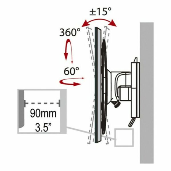 TV Halterung Haeger WB-T37.021A 17" - 37" – Bild 2