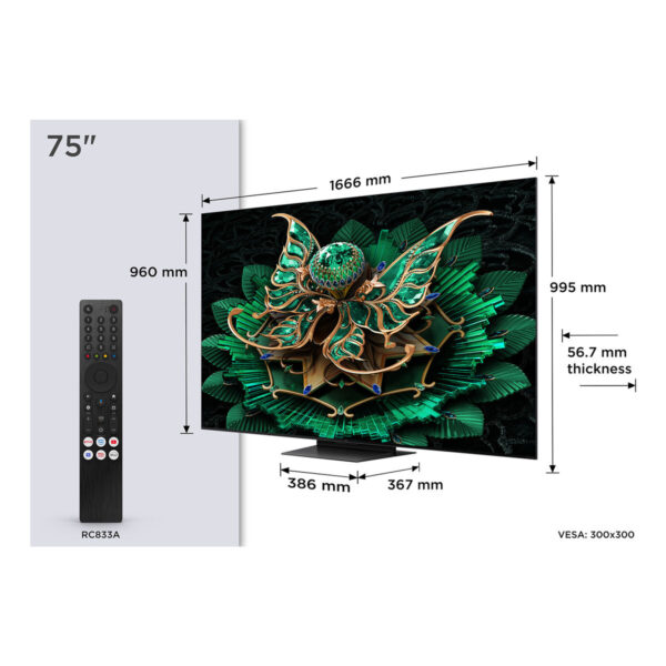 Smart TV TCL 75C7K 75" 4K Ultra HD HDR QD Mini LED – Bild 4