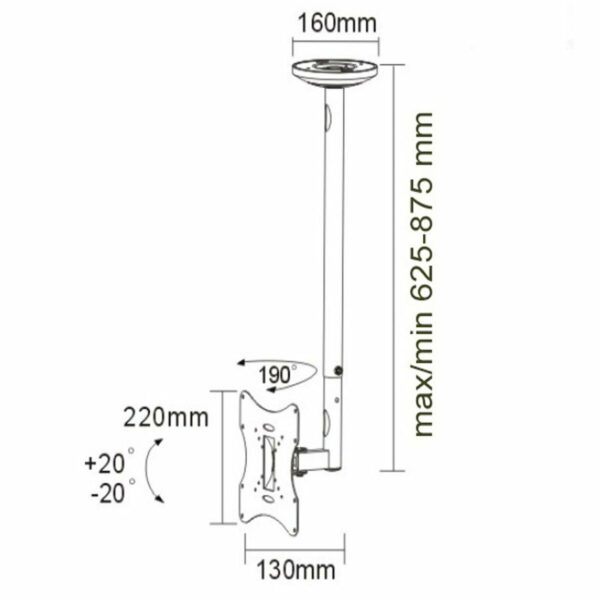 TV Halterung MacLean MC-504A S 23" 42" 30 Kg – Bild 5