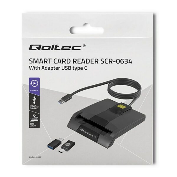 Kartenleser Qoltec 50634 Schwarz – Bild 8