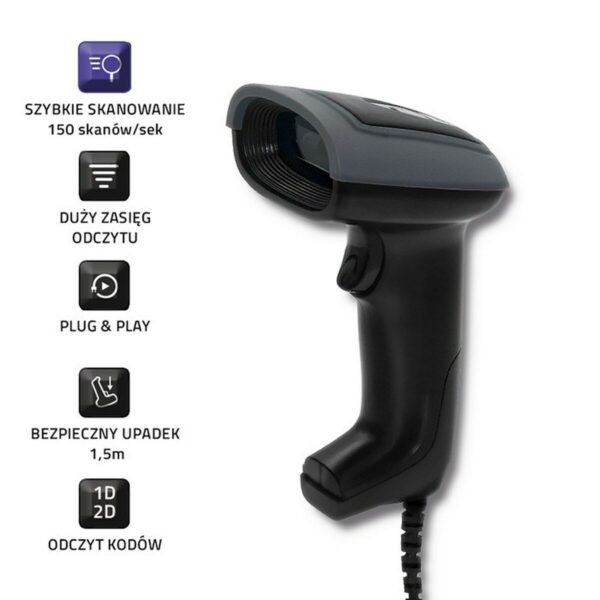 Strichcode Leser Qoltec 50863 – Bild 5