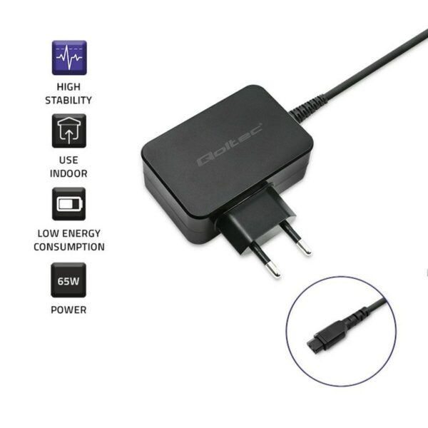 Wandladegerät Qoltec 51027 Schwarz 65 W – Bild 3