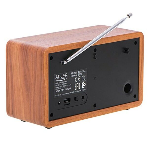 Radio Adler AD 1184 Schwarz Holz – Bild 5