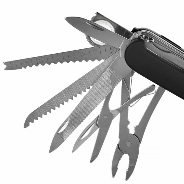 Multifunktionsmesser Azymut HK20017BL Schwarz Silberfarben – Bild 3