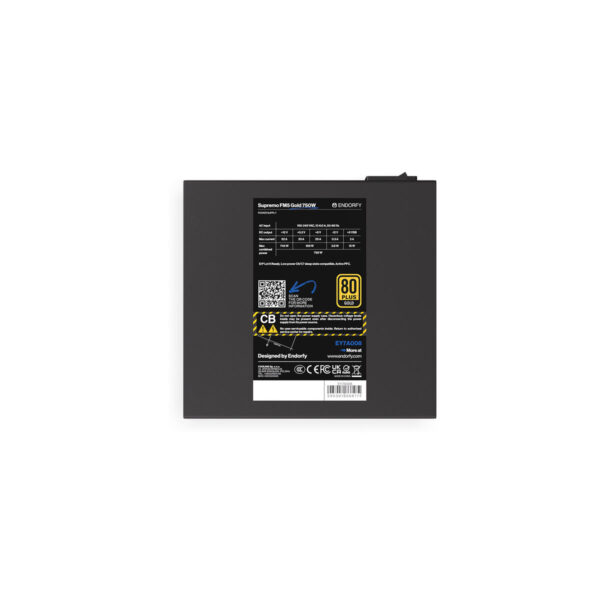 Stromquelle Endorfy Supremo FM5 Modular 750 W ATX 80 Plus Gold RoHS CE FCC – Bild 7