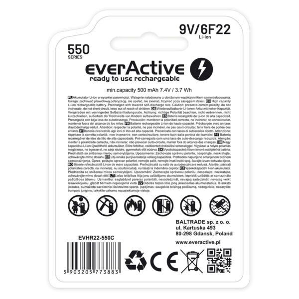 Akkus EverActive EVHR22-550C 9 V – Bild 6