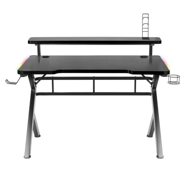 Schreibtisch Gaming Huzaro HZ-Hero 5.0 RGB Schwarz Stahl Carbonfaser 116 x 69,5 x 59 cm – Bild 5