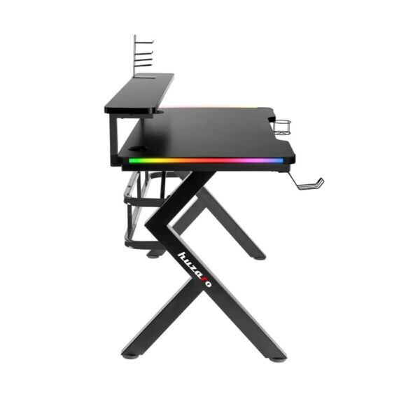 Schreibtisch Gaming Huzaro HZ-Hero 5.0 RGB Schwarz Stahl Carbonfaser 116 x 69,5 x 59 cm – Bild 6