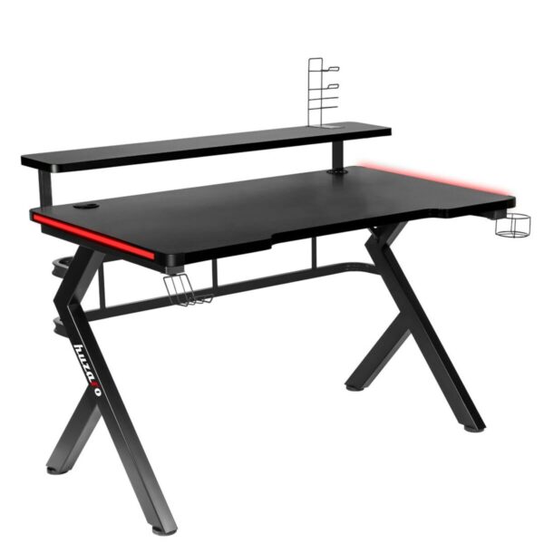 Schreibtisch Gaming Huzaro HZ-Hero 5.0 RGB Schwarz Stahl Carbonfaser 116 x 69,5 x 59 cm – Bild 7