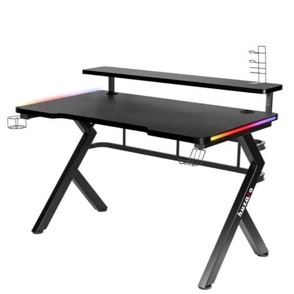 Schreibtisch Gaming Huzaro HZ-Hero 5.0 RGB Schwarz Stahl Carbonfaser 116 x 69,5 x 59 cm – Bild 8