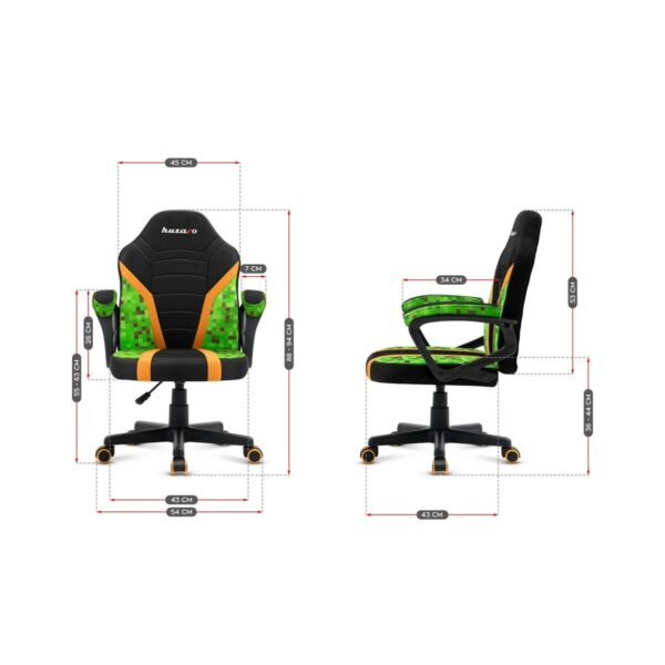 Gaming-Stuhl Huzaro HZ-Ranger 1.0 Pixel mesh gedruckt – Bild 5