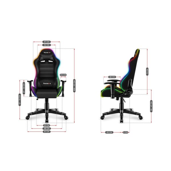 Gaming-Stuhl Huzaro HZ-Ranger 6.0 RGB Schwarz – Bild 5