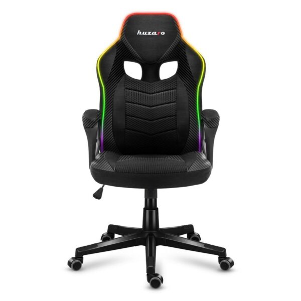 Gaming-Stuhl Huzaro HZ-Force 2.5 RGB Mesh Schwarz Grau – Bild 2