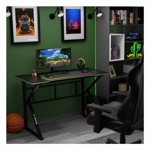 Schreibtisch Gaming Huzaro HZ-Hero 1.6 Black Schwarz 120 x 75 x 60 cm – Bild 3