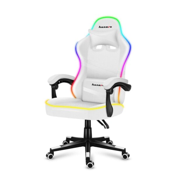 Gaming-Stuhl Huzaro Force 4.4 RGB Weiß – Bild 3