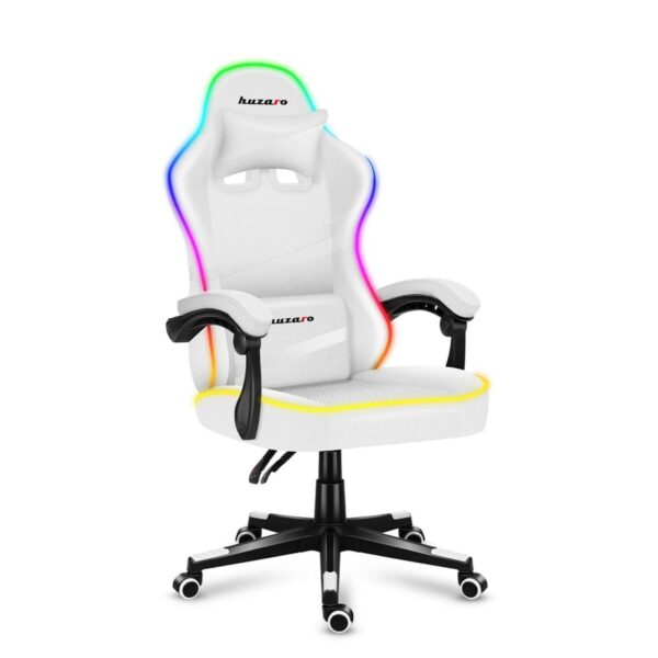 Gaming-Stuhl Huzaro Force 4.4 RGB Weiß – Bild 4