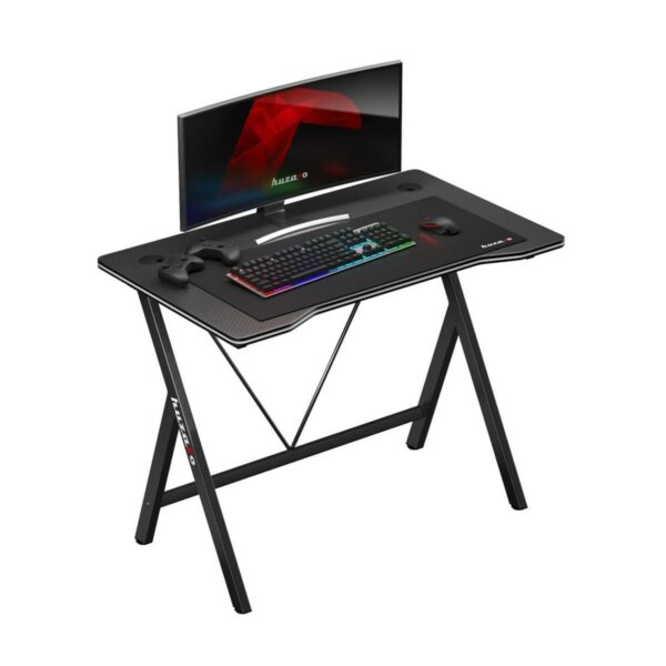 Schreibtisch Gaming Huzaro HZ-Hero 1.4 Black Schwarz – Bild 2