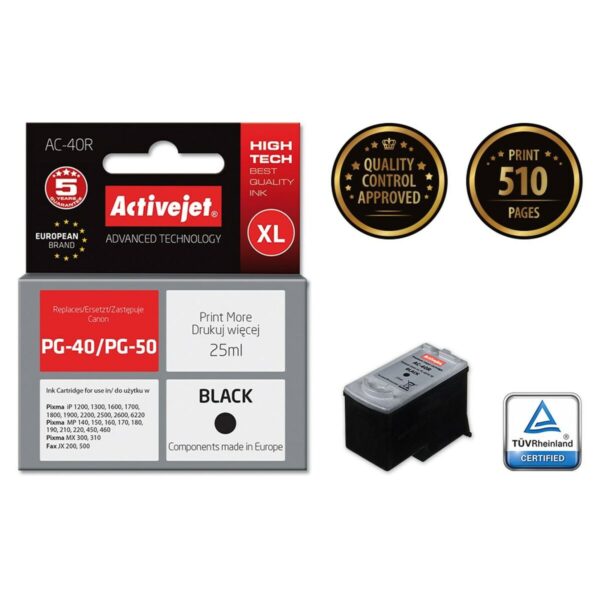 Original Tintenpatrone Activejet AC-40R Schwarz – Bild 2
